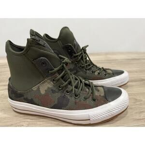 Converse All Star MA-1SE High Top Military Camo Green Zipper Sneaker-8M/10W